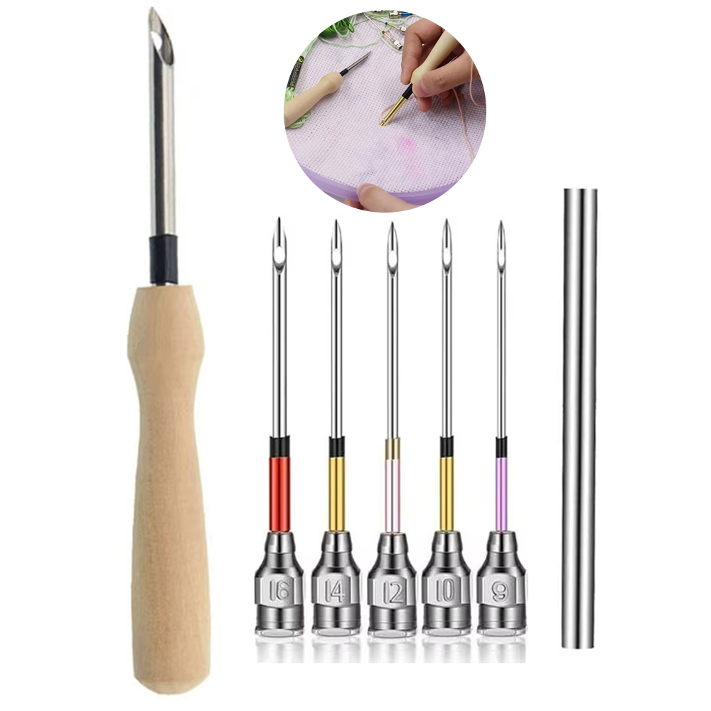 Punch Needle Kit - 1 conjunto kit de ferramentas de