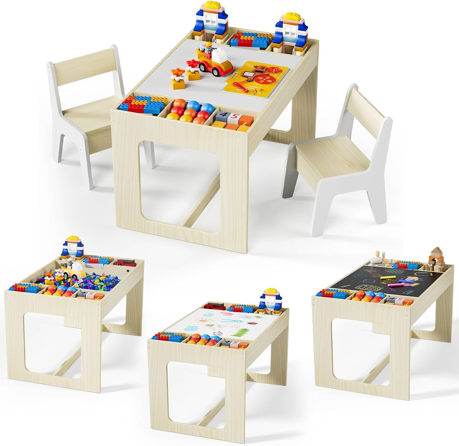 Art And Craft For Nursery - Conjunto de Mesa e Cadeira Infantil
