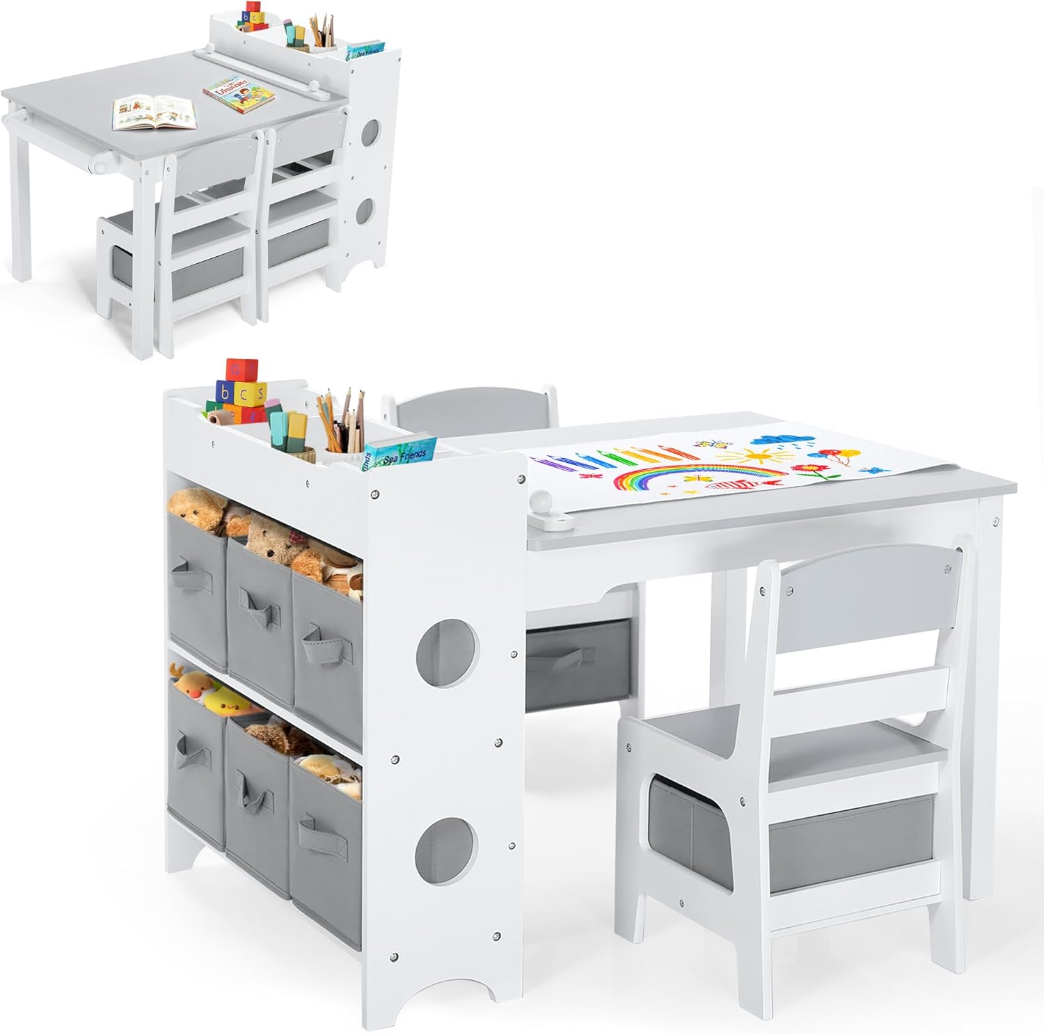 Art And Craft For Nursery - Conjunto de Mesa e Cadeira de