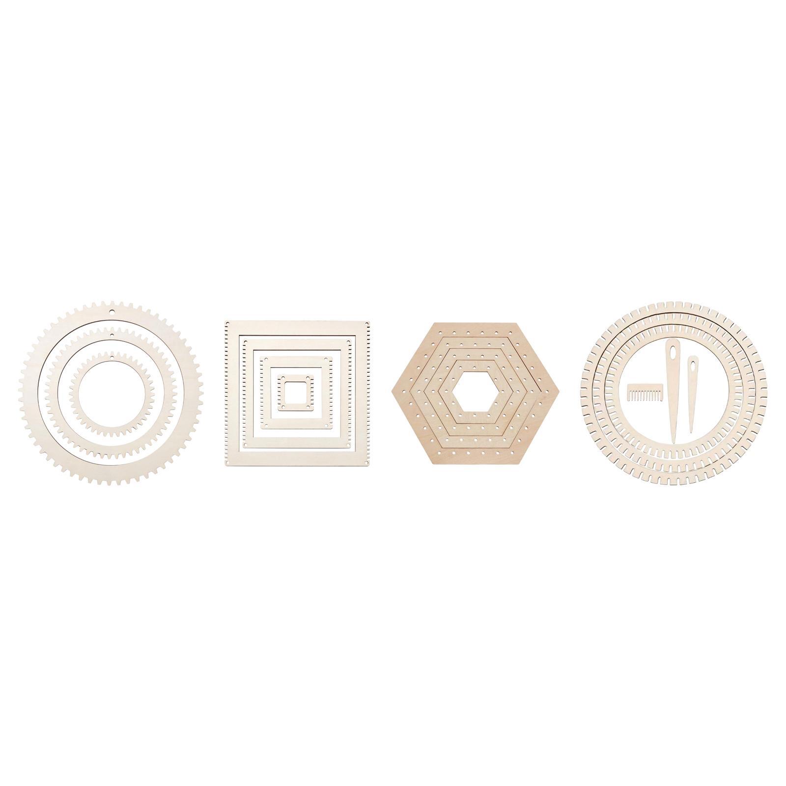 Loom Weaving Frame - Kit de Tear de Madeira para