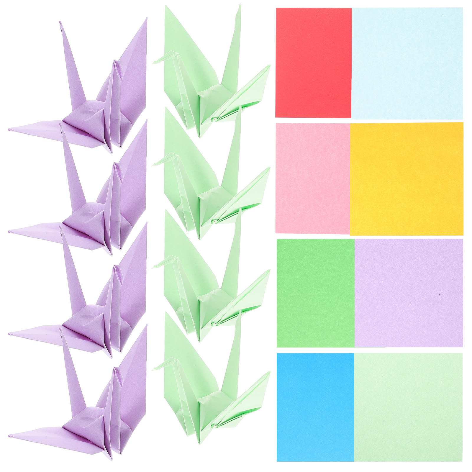 Art Craft Activities - 100 Peças de Papel Colorido Brilhante