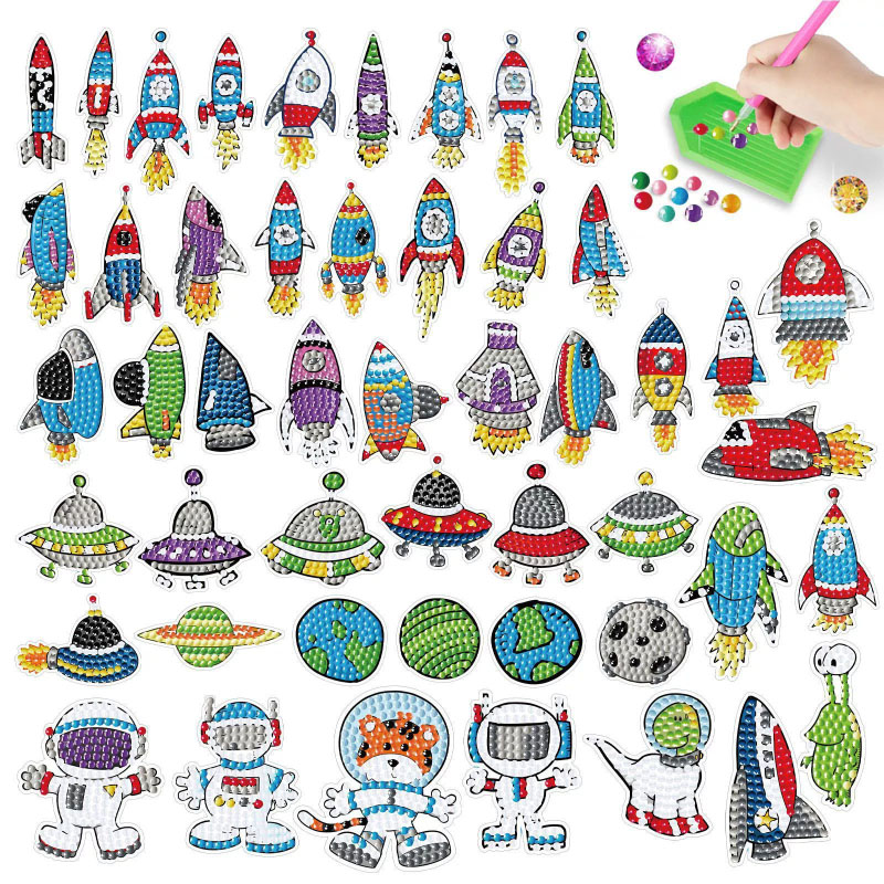 Art And Craft Rocket - Espaço diamante arte kit para crianças