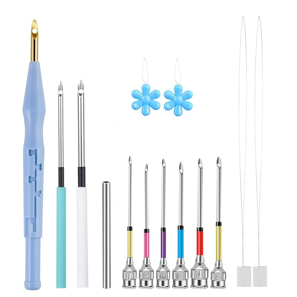 Punch Needle Kit - 14 pçs conjunto de agulha de