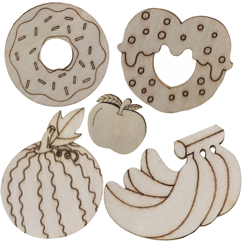 Art Craft Classes - 100 pçs tema de comida doce