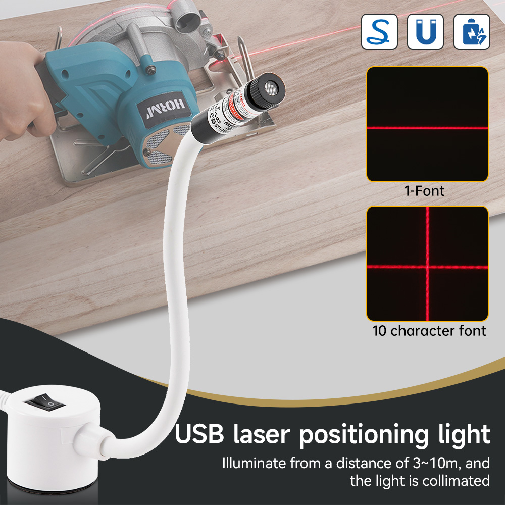 Loom Weaving Frame - Luz laser vermelha alimentada por usb,