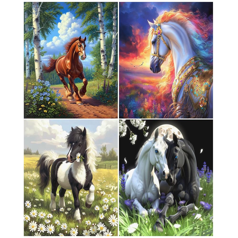 Art Craft Horse - GATYZTORY Pintura de Cavalo por Números,
