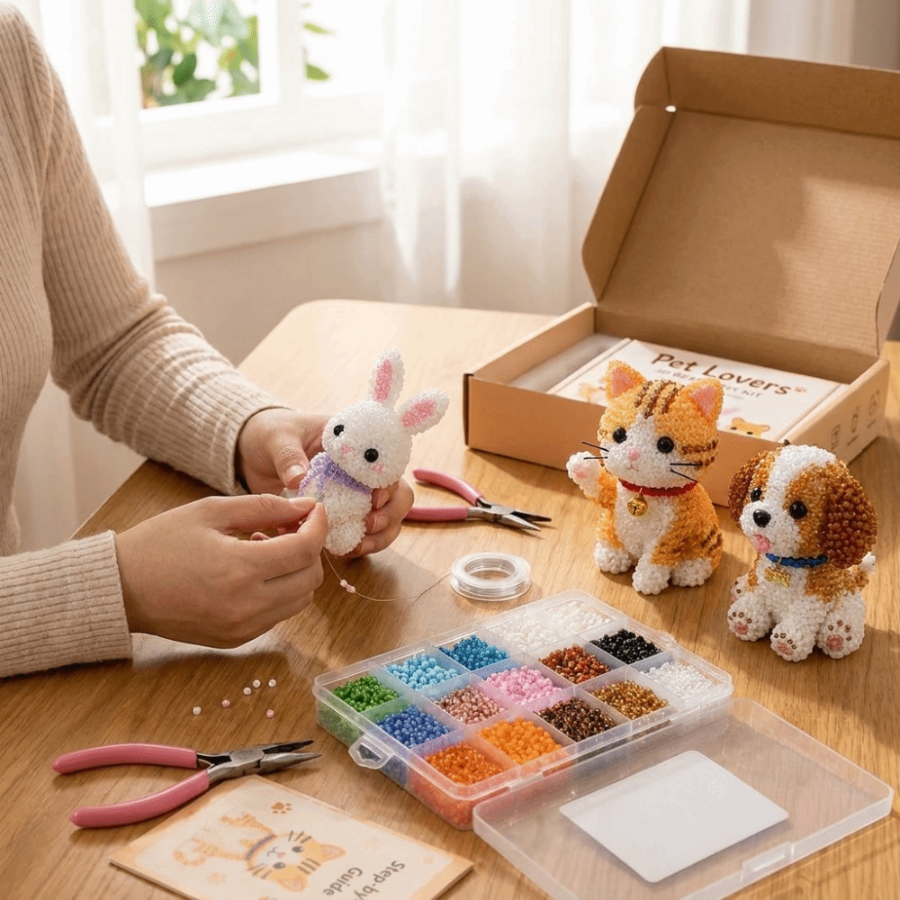 Art Craft Education - Kit de Bordado com Miçangas de