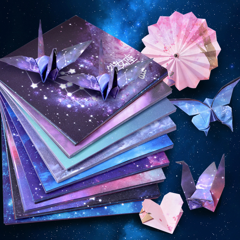 Art And Craft Recycle - 50 folhas de papel origami estrelas