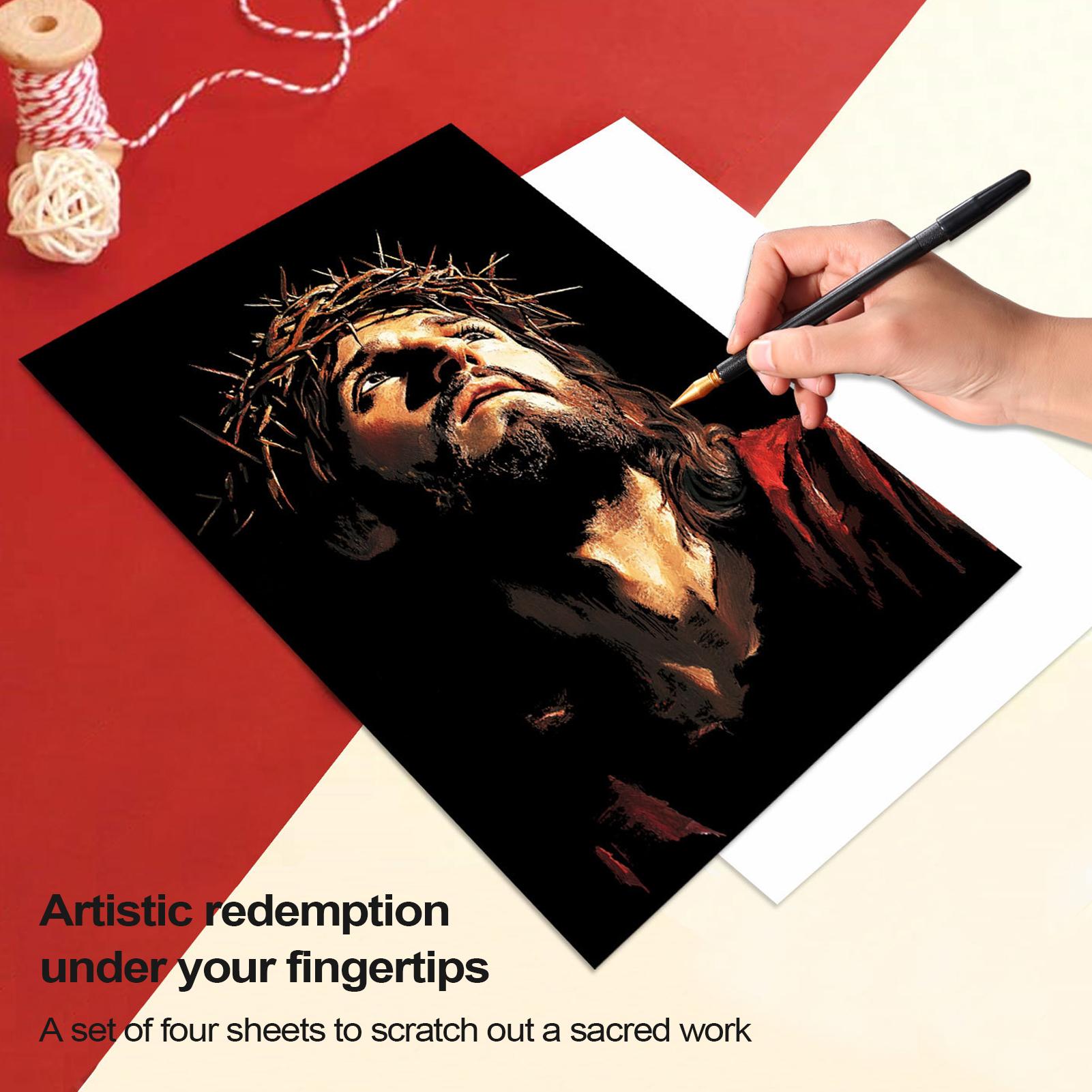Livro de riscos jesus pintura  - Art Craft For 3 Year Old avaliação e preço