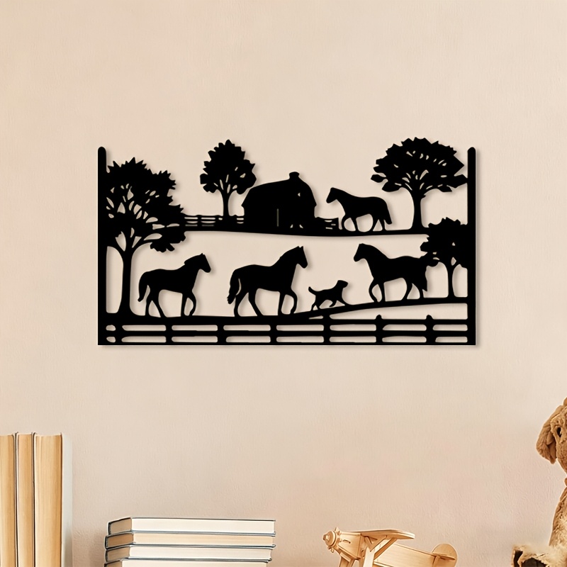 CIFBUY Arte de Parede em Metal - Art Craft Horse avaliação e preço