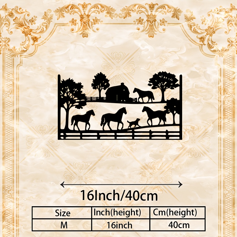 CIFBUY Arte de Parede em Metal - Art Craft Horse avaliação e preço