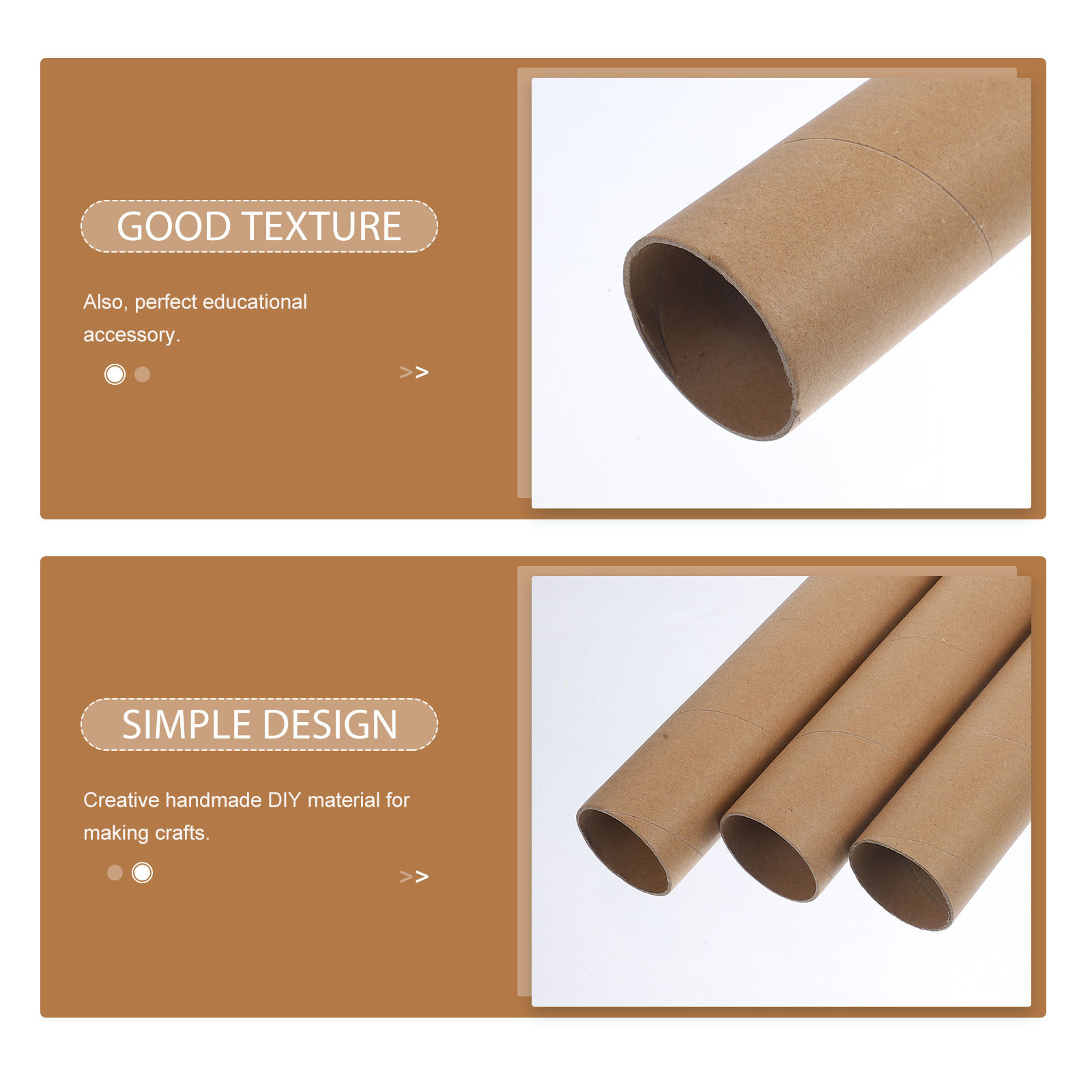 3 Peças de Tubos de Papel DIY  - Art Craft Education avaliação e preço