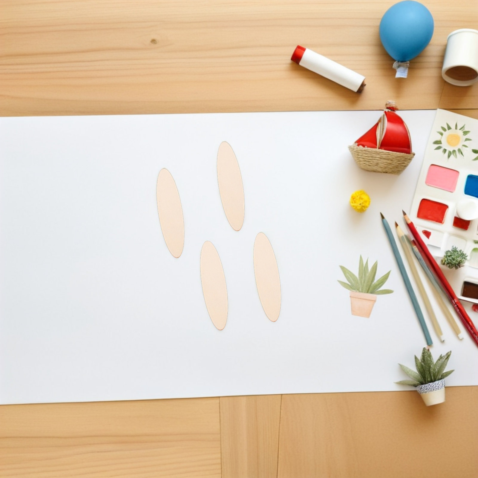 40 Peças de Madeira Oval Natur - Art Craft Classes avaliação e preço