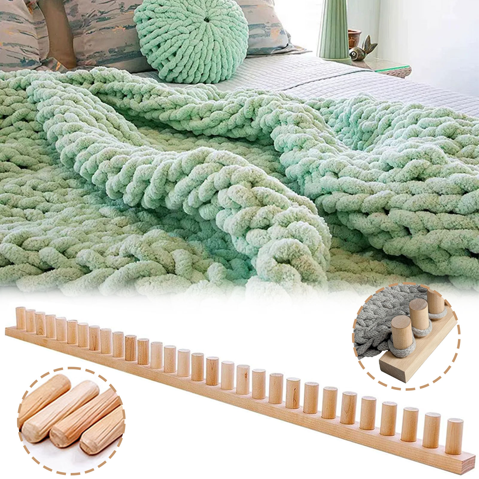 Quadro de tear de madeira, tea - Loom Weaving Frame avaliação e preço