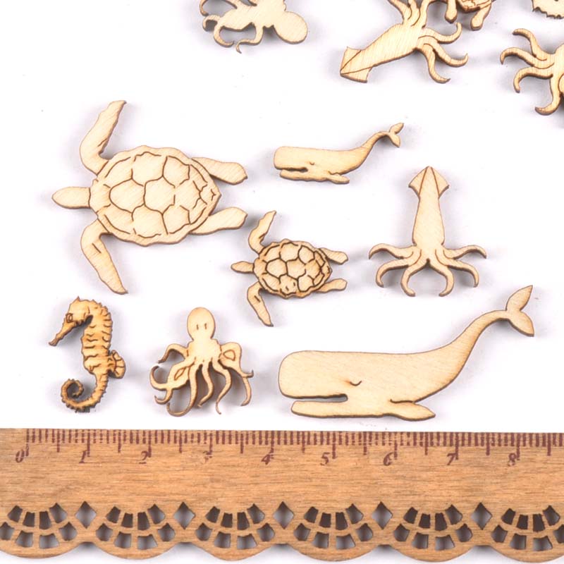 20 peças 25-40mm tartaruga mar - Art Craft Horse avaliação e preço