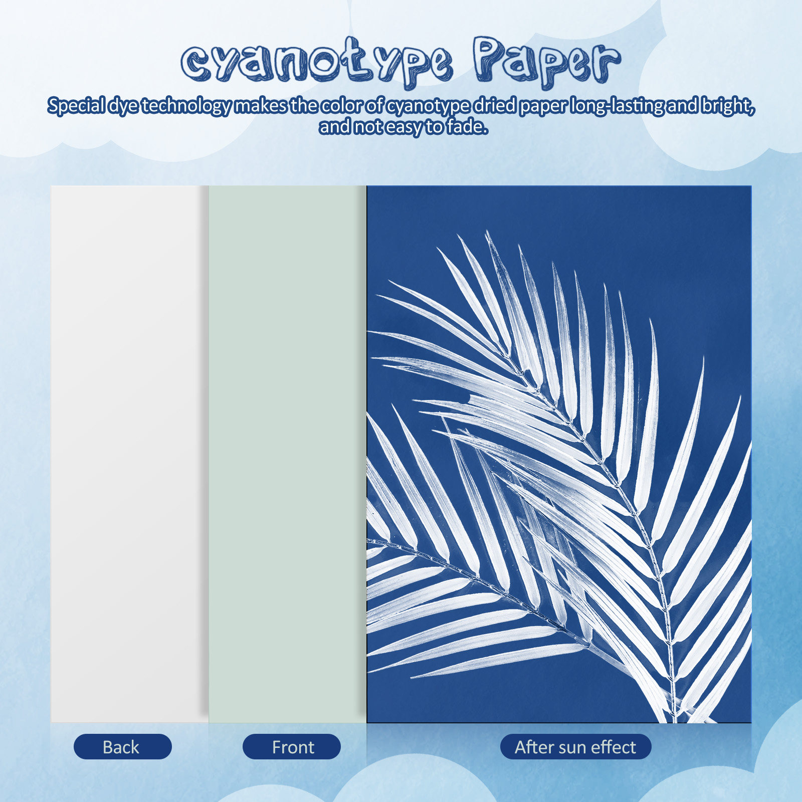 1 Conjunto de Papel Cianótipo  - Art Craft Activities avaliação e preço