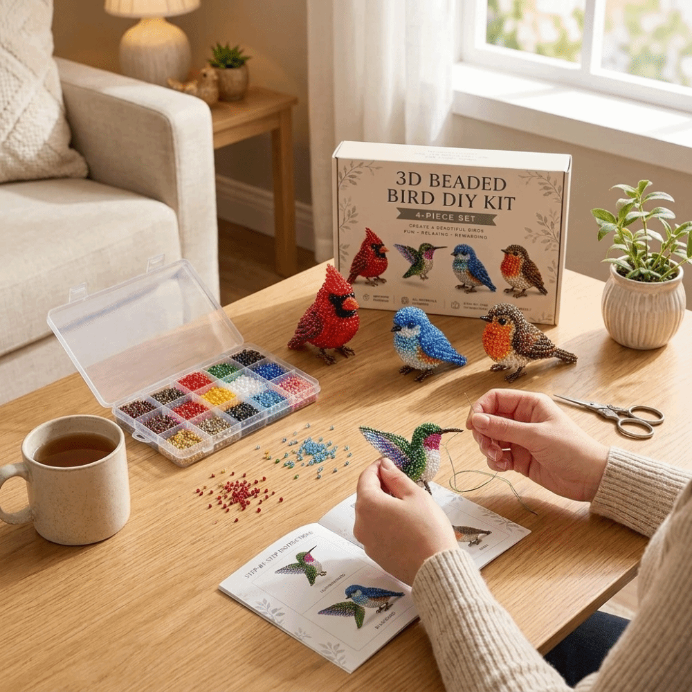 Kit de Bordado com Miçangas de - Art Craft Education avaliação e preço