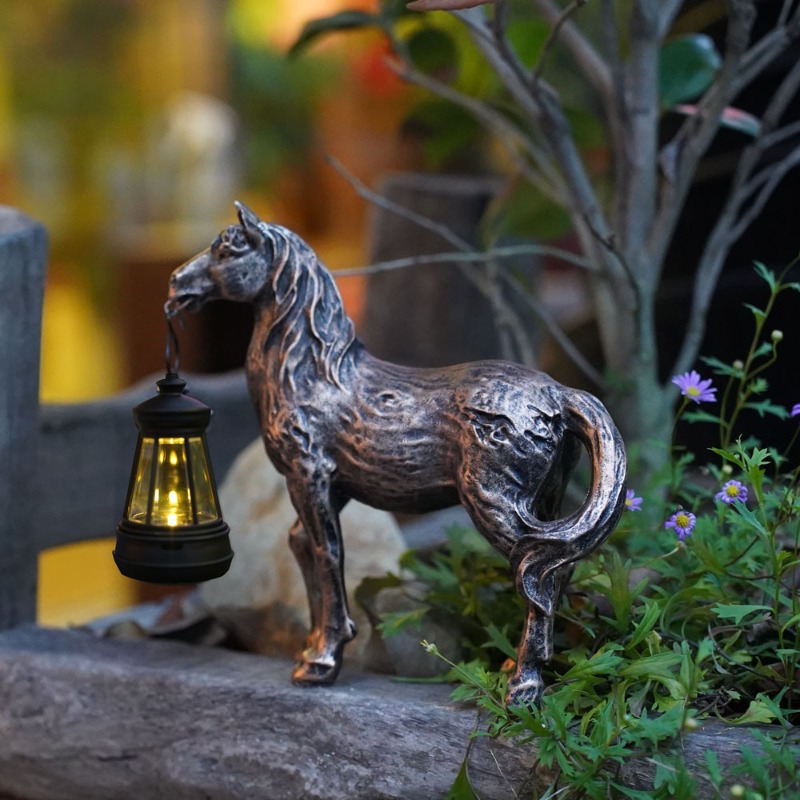 Estátua de resina luz solar ca - Art Craft Horse avaliação e preço