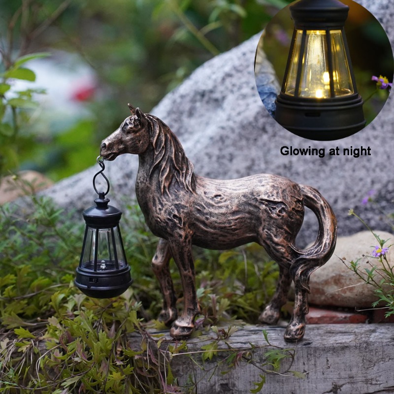 Estátua de resina luz solar ca - Art Craft Horse avaliação e preço