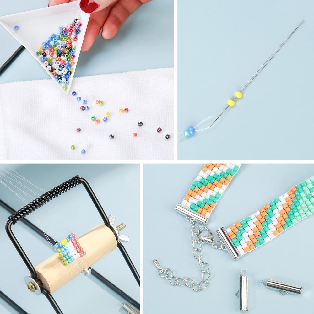 Tecelagem Beading Tear com Elá - Loom Weaving Frame avaliação e preço