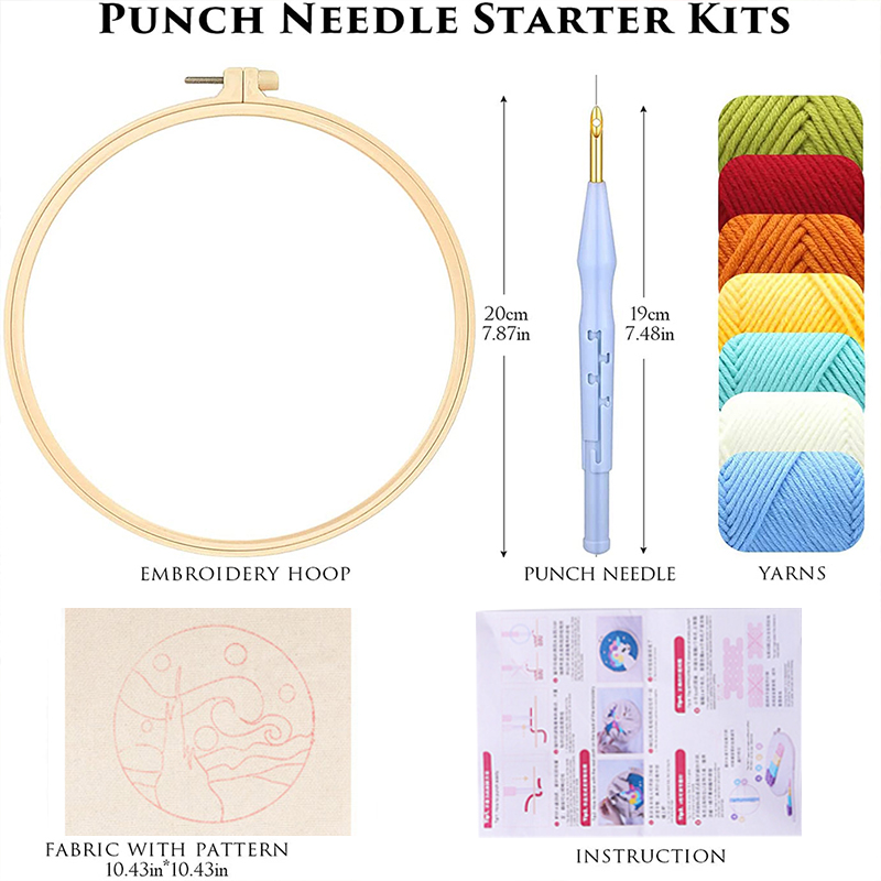 Kit de Bordado Punch Needle pa - Art Craft Yarn avaliação e preço
