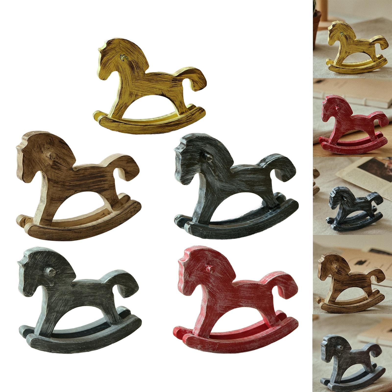 Cavalo de balanço de madeira p - Art Craft Horse avaliação e preço