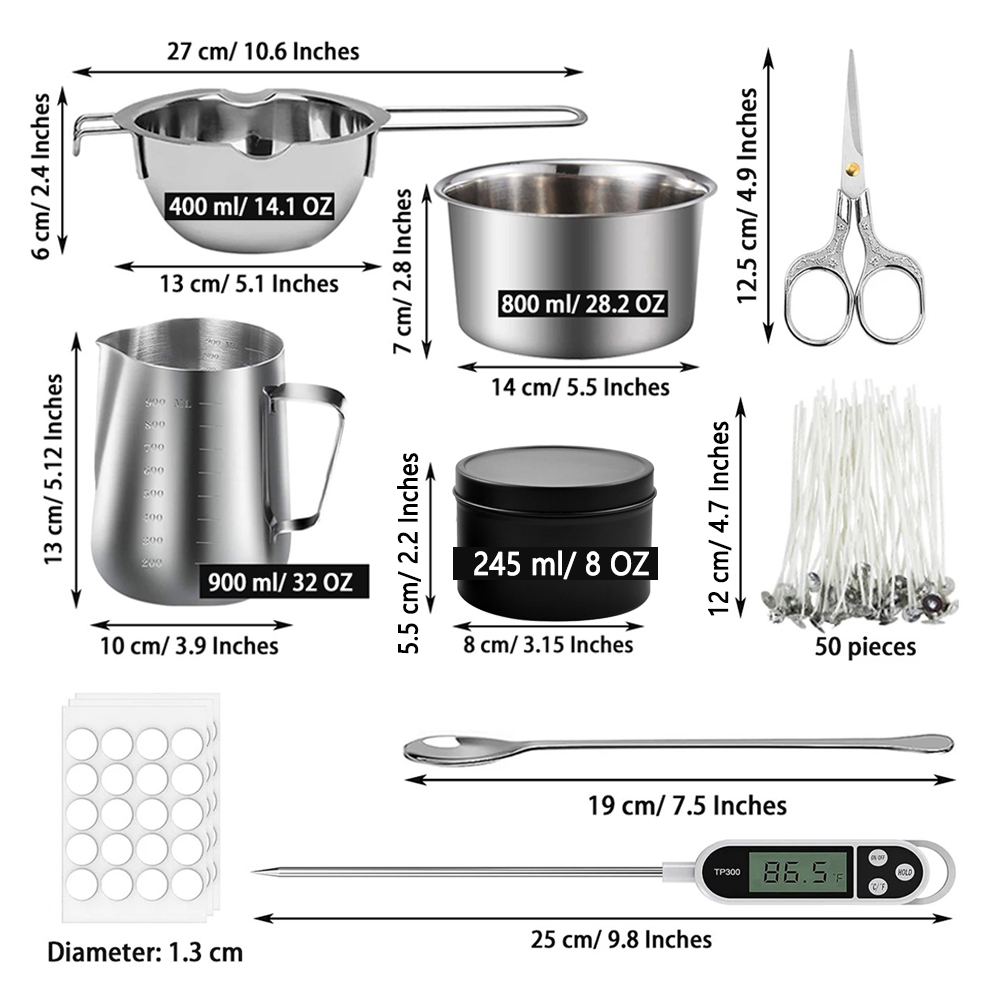 Glintmos Kit de fabricação de  - Candle Making Wax avaliação e preço