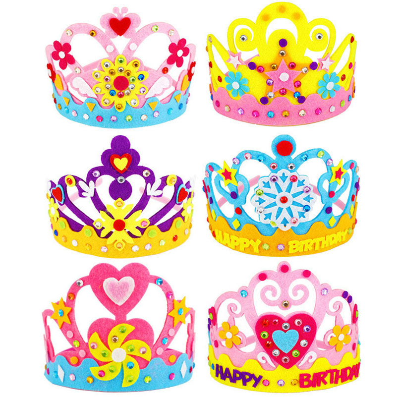 Diy artesanato brinquedo coroa - Art Craft Hat avaliação e preço