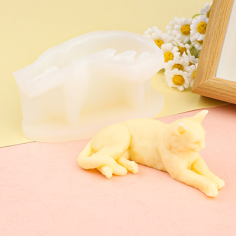 Criativo deitado gato molde de - Art Craft Horse avaliação e preço