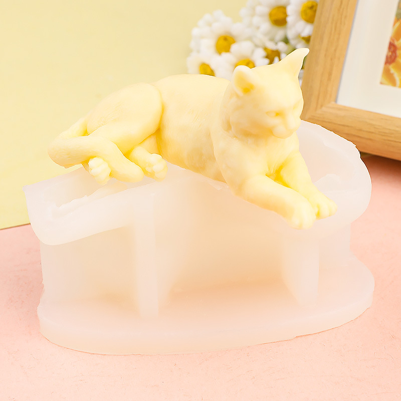 Criativo deitado gato molde de - Art Craft Horse avaliação e preço
