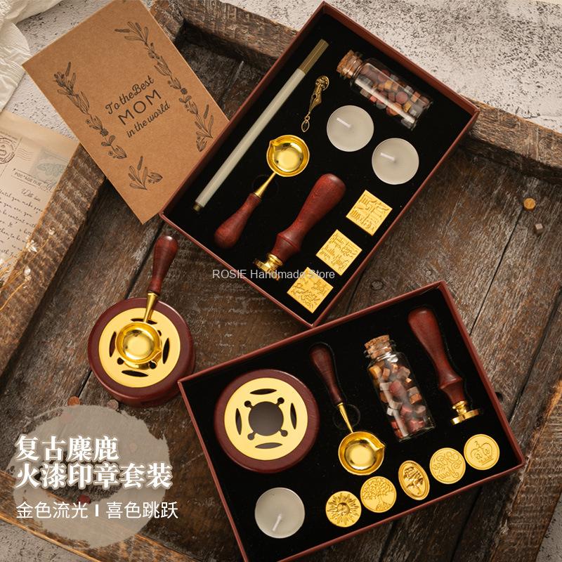 Lacado cera selo Stamp Set, se - Batik Wax Kit avaliação e preço