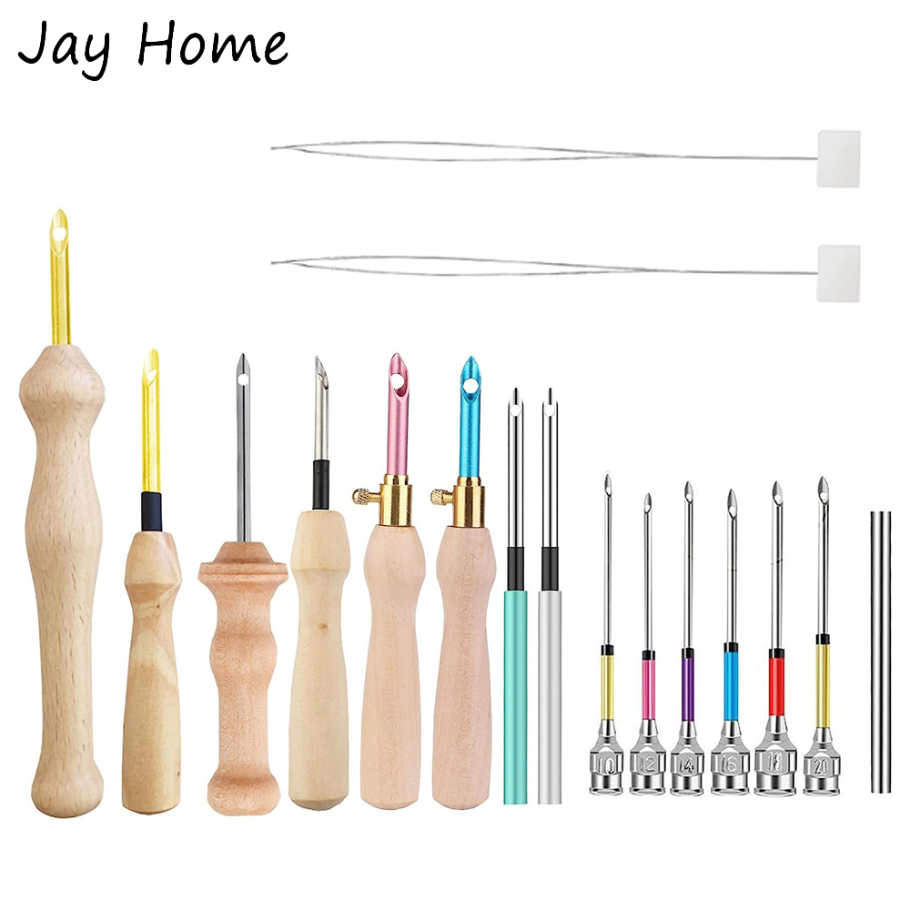 Conjunto De Agulha De Soco De  - Punch Needle Kit avaliação e preço