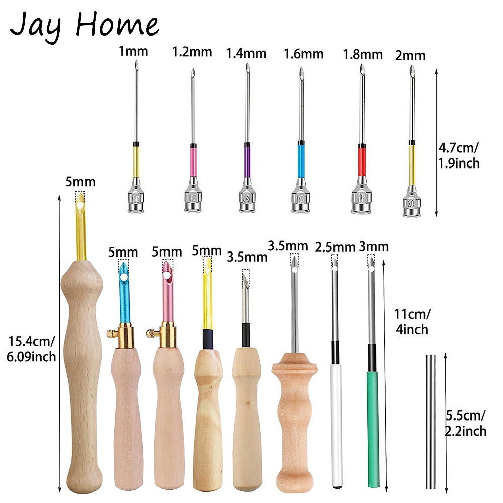 Conjunto De Agulha De Soco De  - Punch Needle Kit avaliação e preço