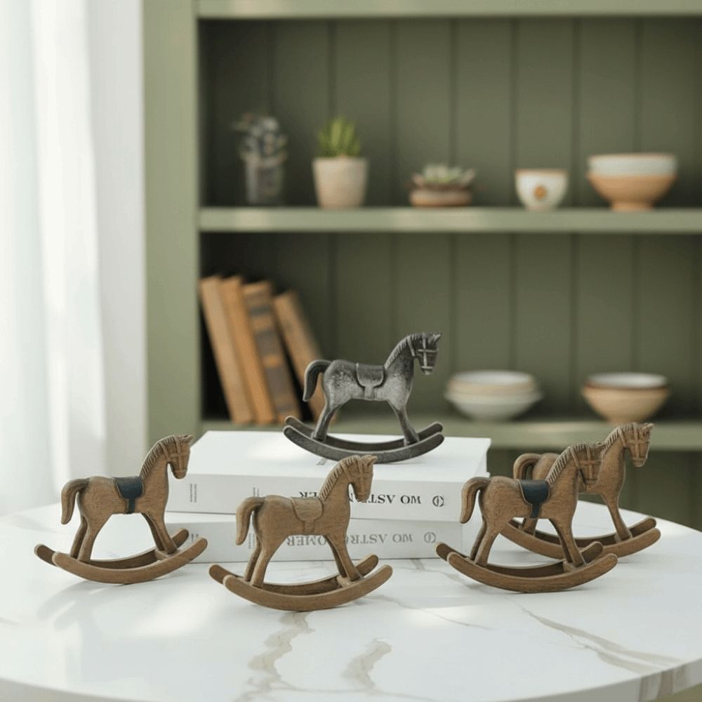 Cavalo de Madeira Nórdico Retr - Art Craft Horse avaliação e preço