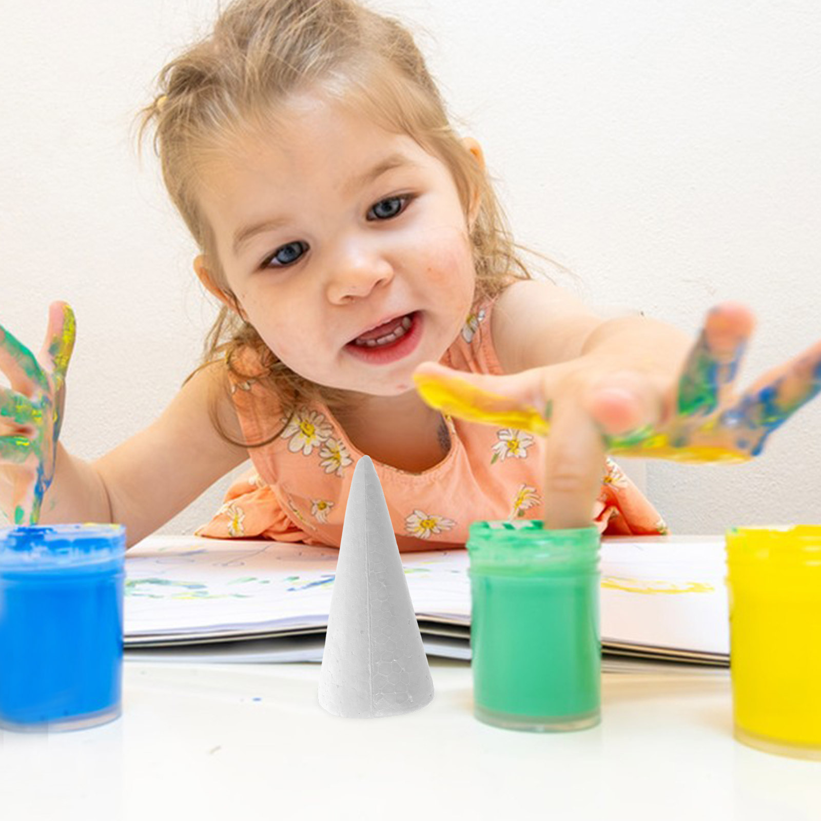12pçs cones de espuma 15cm bra - Art Craft Education avaliação e preço